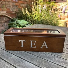 Wooden 3 Compartment Tea Chest