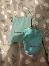 two tiffany and co dust bags small jewellery pouch 