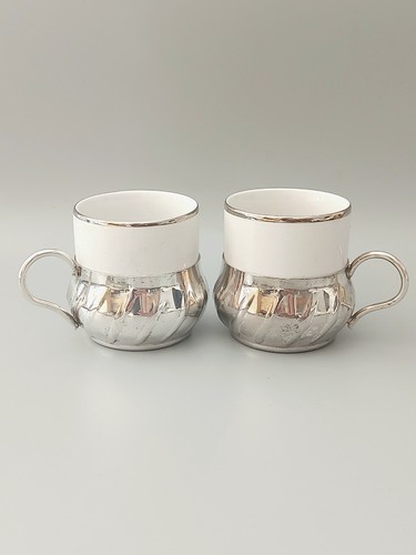 Pair vintage silver - pair, of