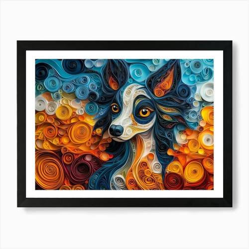 Chinese crested paper quilling - paper,