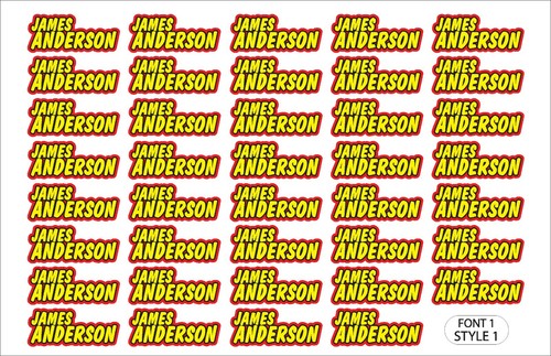 Racer name sticker decal - rc,