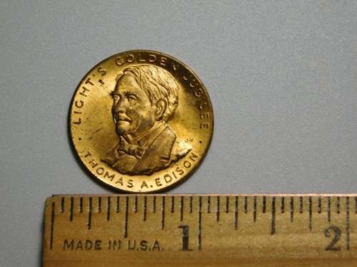 Token medal coin thomas a - ,
