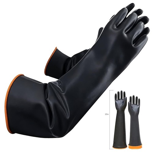 Long rubber gloves - long,