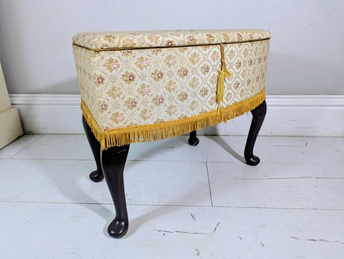 Vintage tapestry sewing box - tapestry,