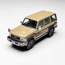 MASDI 1/64 Scale Toyota Land Cruiser LC76 1994 Yellow Diecast Car Model Gift