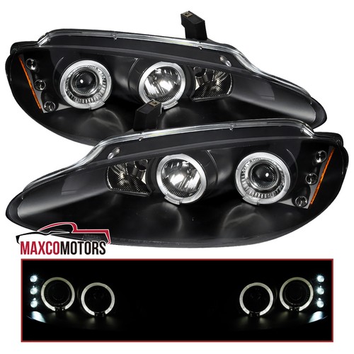 Black projector headlights - black,