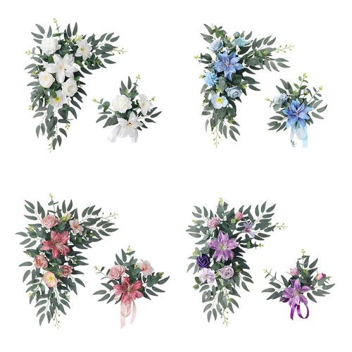 2pcs wedding arch flowers - 2pcs,