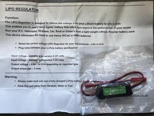 LiPo Regulator 4.8 Volt (3 amp) For RC Car Plane Heli Jet 