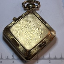 Gold In Colour Unisex Pocket Watch In Fully Working Order, Late 1980’s Design