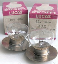 A pair of Lucas LLB 432 Bulbs