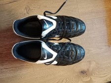 Nike Black Tiempo Football Boots UK 10 with Replacement Studs