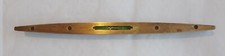 VINTAGE  I & D. Smallwood of Birmingham, Brass & Wood Spirit Level 12”