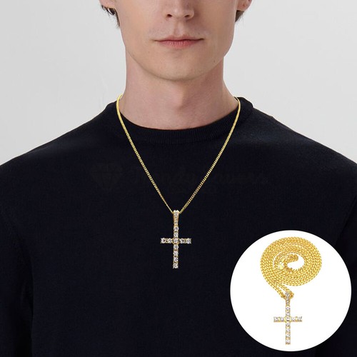 Diamond cross pendant 18ct - cross,