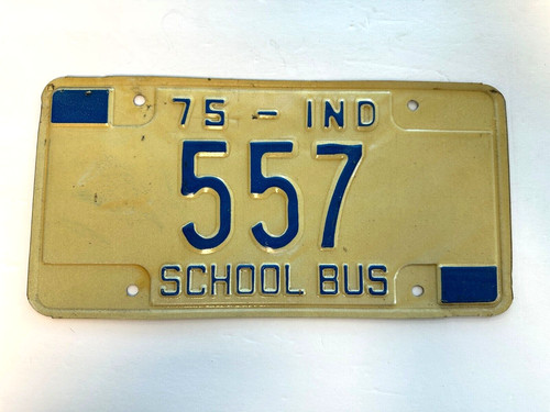 1975 indiana license - 1975, plate