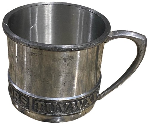 Vintage pewter alphabet abcs - pewter,