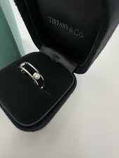 Tiffany&Co Elsa Paretti diamonds by the yard Platinum ring Size 55