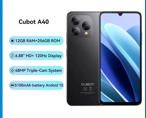 Cubot a40 256gb 120hz - 12+256gb,
