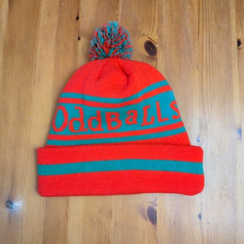 Oddballs bobble hat beanie - hat, red