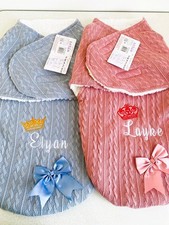 Personalised Baby Swaddle Wrap for Little Royalty Boys, Girls ,4 Colours 0-3 M?