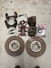 BMW E46 M3 325mm Front Brakes - Genuine Calipers and Floating Disc Pair EBC Pads