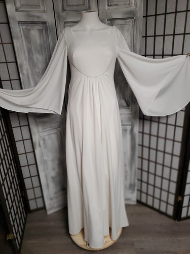 Vtg wedding dress 70s - xs-s,