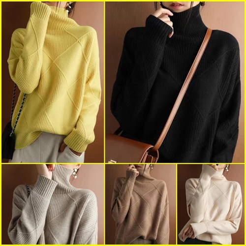Womens winter chunky knit high - knit,