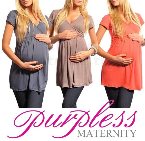 New maternity top tunic vneck - maternity,