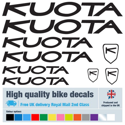 Kuota bike decals - labels, with