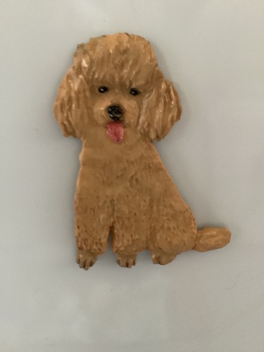 Handmade poodle magnet - handmade, dry