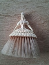 Vintage Lady Crinoline Bread Crumbs Table Brush Collectable