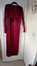 Ladies Size 18 Faux Silk Long Dress