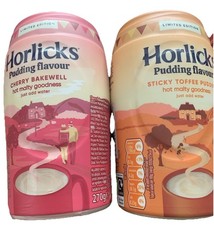 Horlicks Jam Roly Poly Sticky Toffee Flavour Malted Hot Drinks One Of Each