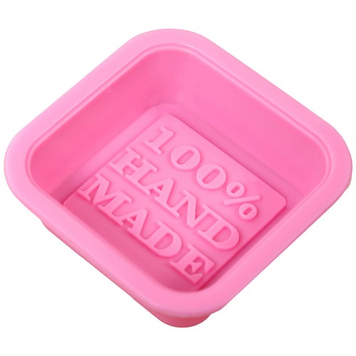 Pink silicone soap mold - silicone,