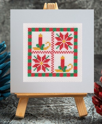 Christmas card cross stitch - christmas,