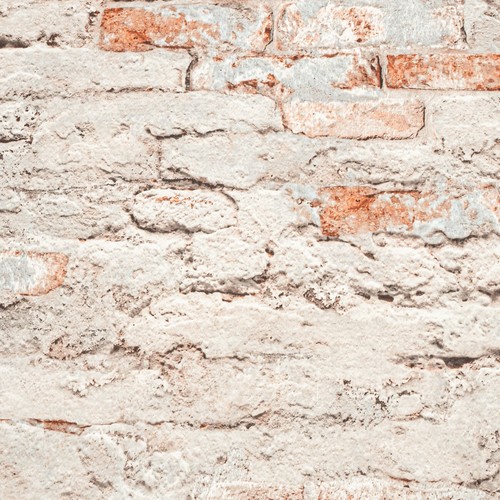 Grey blue brick wallpaper - grey,