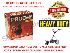 PRG22 AGM/GEL 18 Holes GOLF