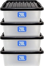 4 Pack-28L Under Bed Storage