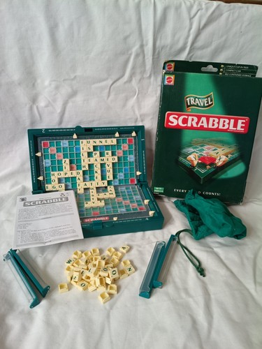 Mattel travel scrabble - scrabble, compact