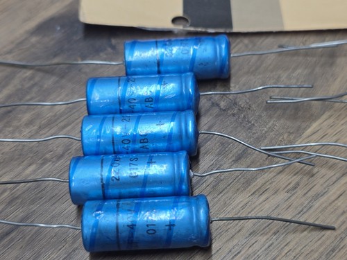 Mullard 220uf 40v axial - 5, x