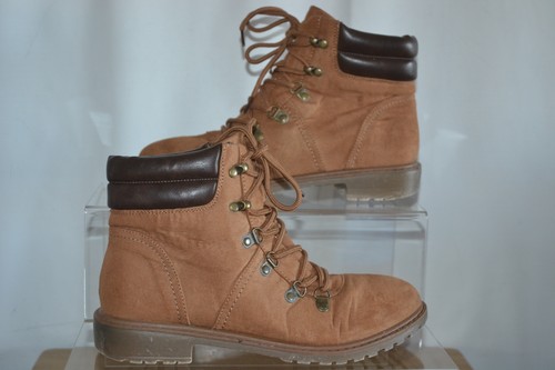 Womens brown lace up low - f&f,