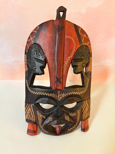 Hand carved wooden mask - hand,