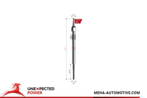 Glow plug fits audi - plug,