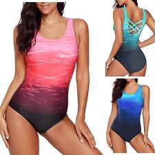 Womens Swimming Costume One Piece X Back