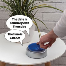 Talking Alarm Clock Big Button for Children, Blind, Partially Sighted & Elderly