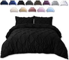 Pintuck Duvet Cover With