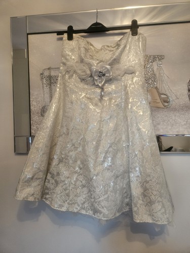 Beautiful silver dress with - beautiful,