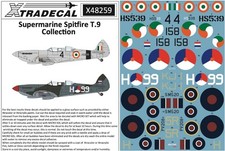 Xtradecal spitfire t 9 - xtradecal, 1/48