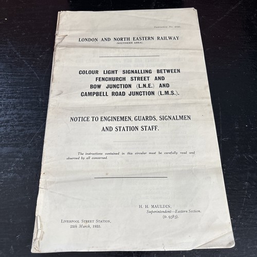 Rare 1936 vintage lner railway - rare,