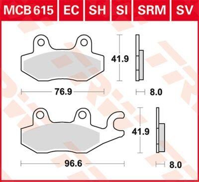 Trw ceramic brake - brake, for