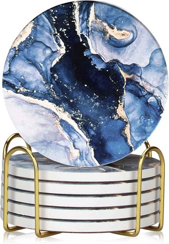 Drink coasters with holder - coasters, 6